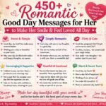 450+ Romantic Good Day Messages for Her to Make Her Smile & Feel Loved All Day