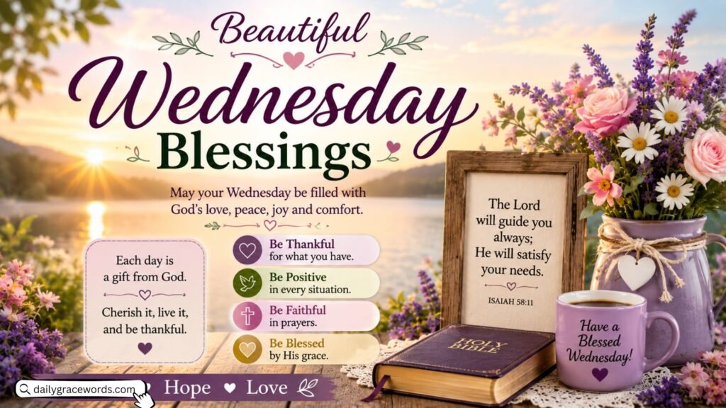 Beautiful Wednesday Blessings ImagesΒ