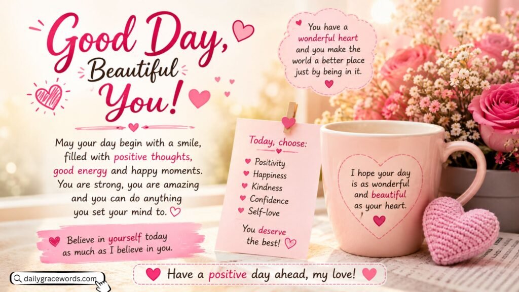 Good Day Wishes for Her to Start Her Day with Positivity