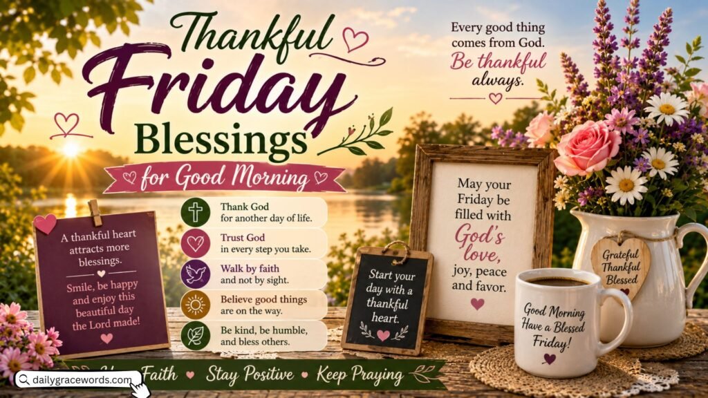 Thankful Friday Blessings for Good Morning