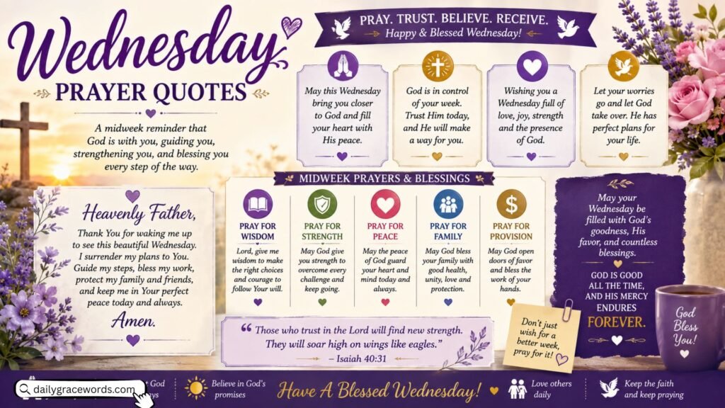 Wednesday Prayer QuotesΒ